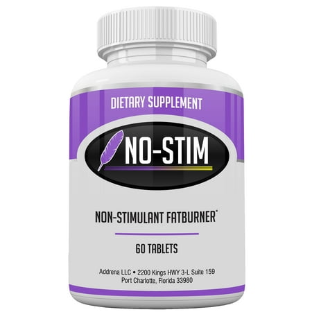 Non Stimulant Fat Burner Diet Pills That Work- No Stimulant Appetite Suppressant & Best Caffeine Free Weight Loss Supplement for Women & Men- Natural Thermogenic Fat Loss Pill - No-Stim 60 (The Best Thermogenic 2019)