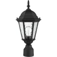 thumbnail image 3 of 1 Light TBK Outdoor Post Lantern Pendant Lighting Fixture with Clear Water Glass Shade backed with Cast Aluminum material for patio, front porch, entryway and more, 3 of 6