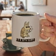 thumbnail image 4 of Armachillo Armadillo Chilling Funny Humor White Mug, 4 of 5