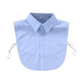 thumbnail image 1 of Cuello falso para mujer, decoración de moda, cuello chal para uniformes formales, blusas y conjuntos Azul, 1 of 8