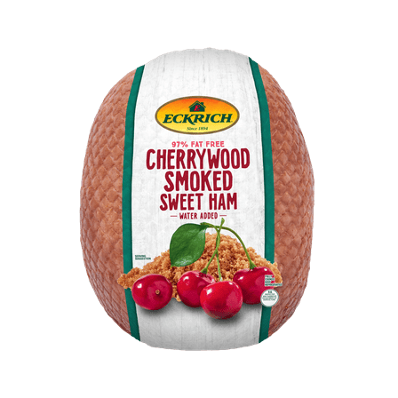 Eckrich Cherrywood Smoked Deli Ham in Vacuum-Sealed Plastic Packaging
