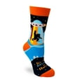 thumbnail image 2 of We Don't Believe in Humans Funny Novelty Crew Socks for Women, 2 of 4