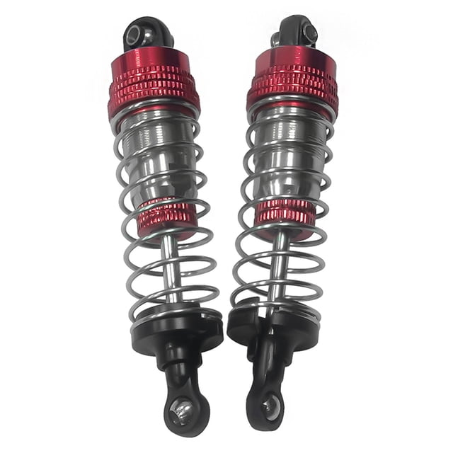 Milaget Alloy RC Shock Absorbers Durable Practical for 1/14 RC Car Parts Replacement Rear Red