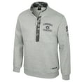 thumbnail image 2 of Men's Colosseum Heather Gray Auburn Tigers OORAH OHT Military Appreciation Fleece Quarter-Zip Jacket, 2 of 4