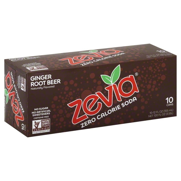 Zevia® Zero Calorie Ginger Root Beer Soda 1012 fl. oz. Cans Walmart