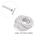 thumbnail image 2 of 11 Yards 3mm Round Leather Cord Lacing Strings for DIY Crafts Pure White, 2 of 6