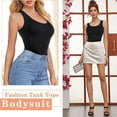thumbnail image 3 of Irisnaya Shapewear Bodysuit for Women Waist Trainer Tummy Control Full Body Shaper Scoop Neck Tank Top Girdle Jumpsuit Open Bust Sexy Slimming Bodysuits(Black XL-2XL), 3 of 7