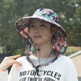 thumbnail image 3 of Hsqqdc Blue Mosquito Head Net Hat Mesh Face Mask Insect Proof Sun Shading Bucket Cap, 3 of 7