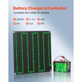 thumbnail image 4 of VEVOR 20W 12V Solar Panel Battery Charger, Solar Battery Trickle Charger Maintainer with Built-in Smart Controller & 3 Connection Cables, IP67 Waterproof Portable for RV Car Motorcycle Boat Van Camper, 4 of 9