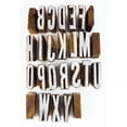thumbnail image 3 of Timbres pour Argile Alphabet Texte Tampon Impression à la Main Bloc Tampon Textile, 3 of 3