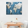 thumbnail image 2 of Nawypu  Vintage Abstract World Map Design Decorative Wall Hangings, multi-color, Gallery Wrapped Canvas, 2 of 4