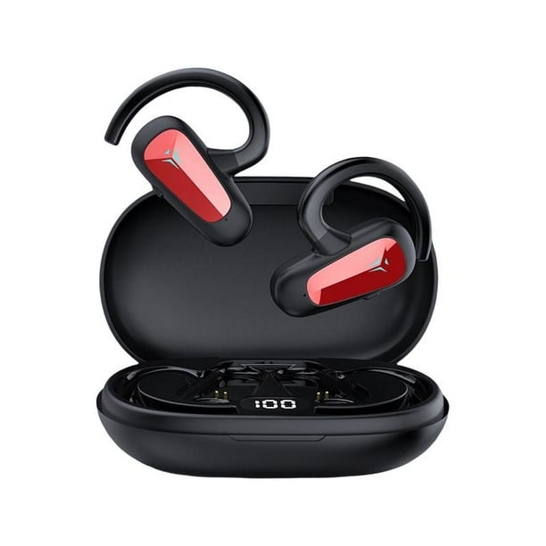 Auriculares portátiles Conducción de aire Sonido claro A prueba de sudor Cómodo Impermeable Rojo