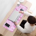 thumbnail image 3 of Long Mouse Pads for Desk,Pink Breast Cancer Desk Mats on Top Of Desks, Desk Mouse Pad Extra Large with 3mm Non-Slip Base and Stitched Edge for Gaming,Office,Work,Home 31.5x11.8in, 3 of 5