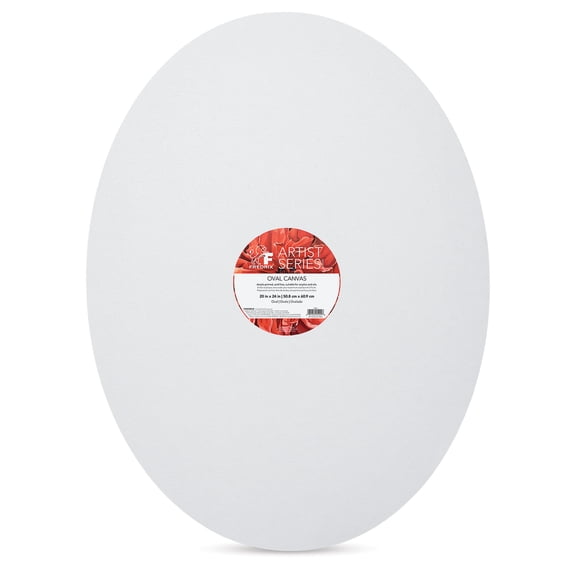 Fredrix Profile Cotton Canvas - 20" x 24", Oval