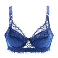 thumbnail image 1 of Ropa interior fina de copa completa, sujetador pequeño de talla grande, sujetador de encaje ajustable inalámbrico para mujer, cubierta de pecho, copa BCD, sujetadores de encaje de talla grande Tan Jianjun unisex, 1 of 2