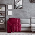 thumbnail image 5 of Lux Decor Collection Twin Size Fleece Bed Blanket - All Seasons Soft, Fuzzy & Cozy - Plush Microfiber Blankets for Home & Travel (60x80, Red), 5 of 5