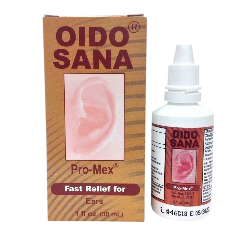 Promex Oido Sana. Ear Drying Solution. Itch, Pain and Swimmer's Ear Relief. Gentle and Safe for the Whole Family. 1 fl.oz