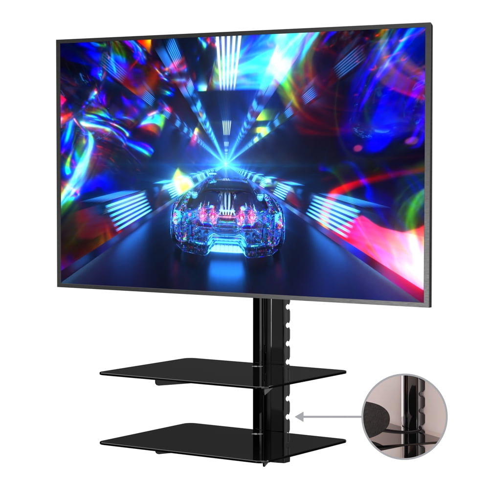ESL422B-T - Wall mount with 2 Shelves for TVs up to 47", Black