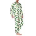 thumbnail image 2 of Goofa Frogs And Tropical Leaves for 2-piece Loungewear Set Men’s Sleepwear Set Soft PJs Cozy loungewear Comfy Sleep Set Winter Pajamas-Large, 2 of 7