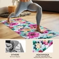 thumbnail image 4 of Pioneer Flower Floral Print Pattern Hot Yoga Mat Towel Non Slip for Hot Yoga - Quick-Drying Yoga Mat Cover with 4 Corner Pockets with Travel Bag - Hot Yoga Towel Non Slip 70"x26", 4 of 6