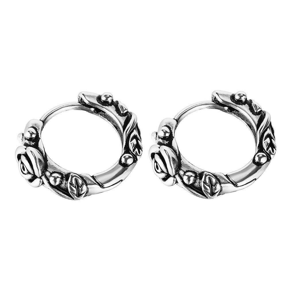 JULYING 1 Pair Hooped Earrings Mini for Titanium Steel Earrings Fit for