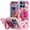 10, variant on For Motorola Moto G 5G 2025 Metal Diamond CD Pattern Design Matte Finished Hybrid with Rotational Ring [Car Mount Friendly] Case - 13