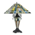 thumbnail image 2 of CHLOE Kinsey Tiffany-style 3 Light Mission Double Lit Table Lamp 16" Shade, 2 of 2