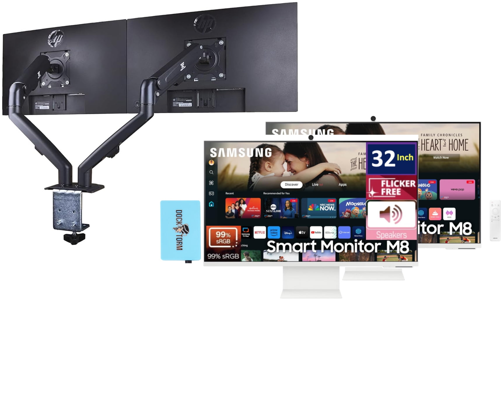 Samsung Smart Monitor M8 4K UDH 32インチ Samsung 32-Inch M8 (M80D) 4K UHD Smart Monitor with Streaming TV