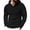 Black, variant on yillto Men Sweatshirts Textured Hoodie V Neck Pullover Long Sleeve Solid Color Causal Loose Sweatshirt
