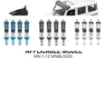 thumbnail image 1 of mmirethe Aluminum Alloy Smooth Front Rear Shock Absorber For 1/12 MN MN128 OFF-Road Red, 1 of 6