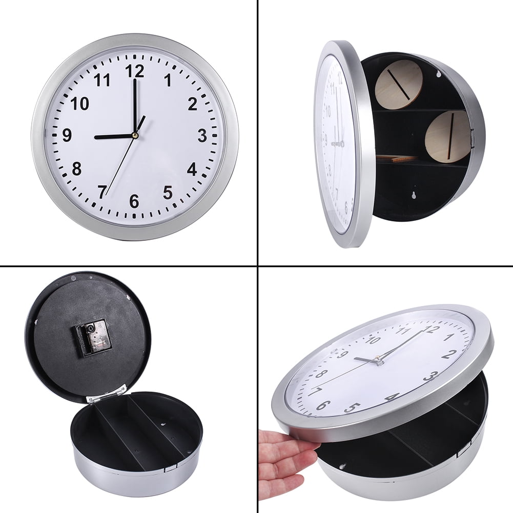 Details about   Plastic Clock Hidden Safe Wall Clock for Secret Stash Money Cash Jewelry 
