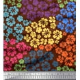 thumbnail image 1 of Soimoi polyester Crepe Fabric Artistic Flower Print Sewing Fabric Yard 52 Inch Wide, 1 of 3