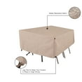 thumbnail image 3 of Modern Leisure Chalet 72" x 44" x 23" Beige Rectangle Patio Furniture Set Cover, 3 of 11