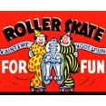 thumbnail image 2 of Retrorollers 14x12 White Modern Wood Framed Museum Art Print Titled - Roller Skate For Fun, 2 of 4