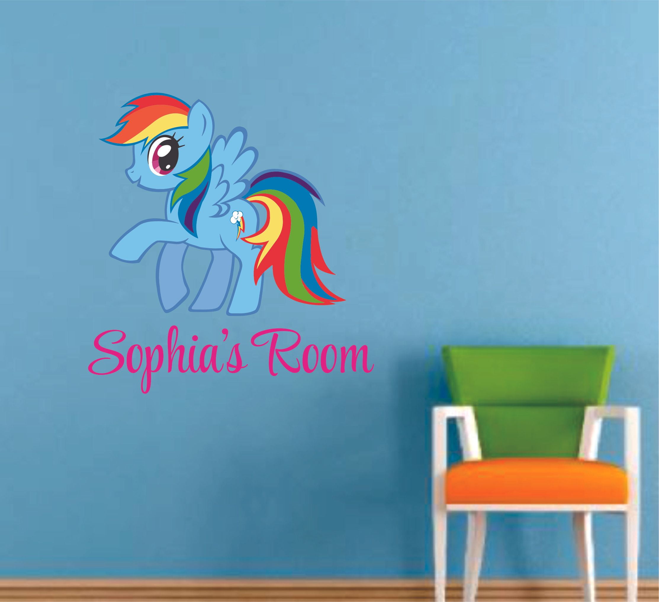 My Little Pony Rainbow Dash Vinyl Decal Wall Sticker Kids 