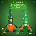 thumbnail image 1 of 1/2 Pack St.Patrick's Day Gnome Plush Elf Doll Decorations, Esho Mr and Mrs Green Buffalo Plaid Handmade Scandinavian Tomte, Saint Patrick's Day Irish Decorations Home Table Ornaments, 1 of 6