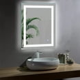 thumbnail image 2 of LED Bathroom Mirror with Lights, 28 x 36 Inch Front Lighted Vanity Mirror, Wall Mounted Anti-Fog Memory Brightness Dimmable LED Makeup Mirror,IP44, Waterproof，with Touch Switch(Horizontal/Vertical), 2 of 10
