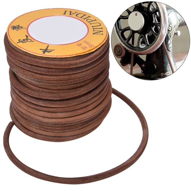 FEIREN BEE MÁQUINA DE COSER DOMÉSTICA CINTURÓN DE CUERO PARA MÁQUINA DE COSER CINTURÓN DE CUERO DE VACA ELÁSTICO FUERTE DE 20 M PARA MARIPOSA