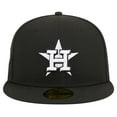 thumbnail image 2 of Men's New Era Black Houston Astros Logo 59FIFTY Fitted Hat, 2 of 6