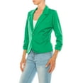 thumbnail image 2 of MOA COLLECTION Women's Basic Long Sleeves Button Blazer Jacket, 2 of 6