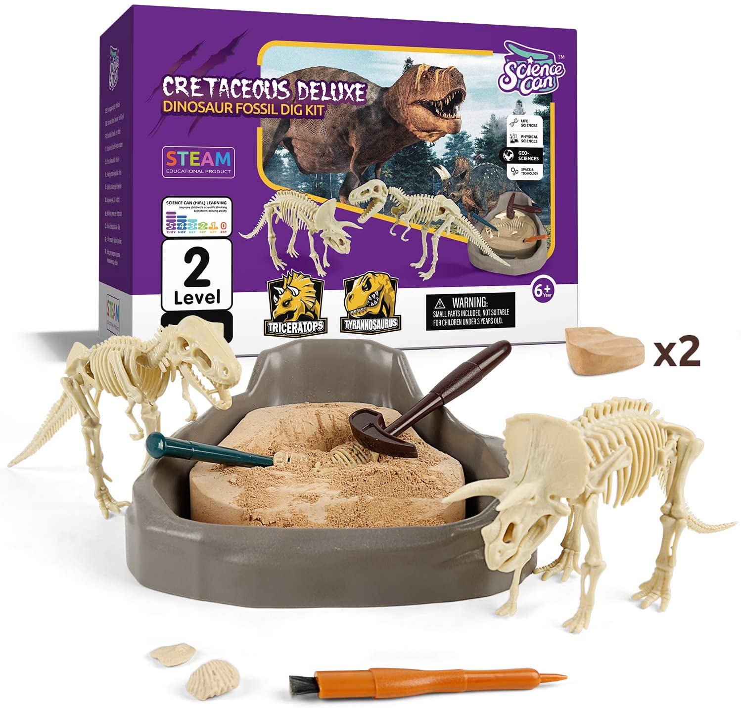 Science Can Dinosaur Digging Fossil Kit for Kids, Dinosaur Bones