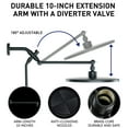 thumbnail image 4 of DTIG 12 Inch High-Pressure Rain Shower Head Combo with Adjustable Arm & 3 Modes Handheld Showerhead, Black, 4 of 10