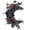 A, variant on 13.8" Black Rose Moon Wreath , Gothic Crescent Wreath with Red Berries & Eucalyptus, Halloween Dark Aesthetic Wall Decor for Front Door, Bedroom, Party,A