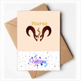 thumbnail image 1 of Taurus Graphique Signe Art Déco Mode Bienvenue Retour Cartes de Voeux Enveloppes Vierges, 1 of 3
