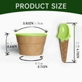 thumbnail image 4 of Clearance Tableware Mini Ice Bowl With Spoon Dessert Bowl Wedding Dessert Cup Set Ice Party Children's Food Bowl With Spoon Sundae Yogurt Soup Green, 4 of 8