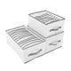 thumbnail image 4 of Clothes Organizer And Storage 3Pcs Grey Compartment Design Perfect For Wardrobe And Closet Storage Needs, 4 of 4