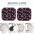 thumbnail image 6 of Daiia Breast Cancer Awareness 2PCS Car Windshield Sun Shade, Foldable Sun Shield for Car Front Window, Auto Sun Blocker Visor Protector Universal for Truck SUV Pickup-Large, 6 of 7