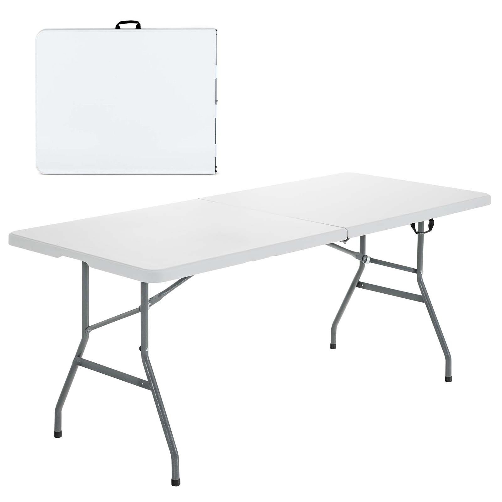 Costway 6' Folding Table, White