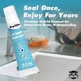thumbnail image 2 of Mixed sealant - white, advanced waterproof sealant, suitable for bathrooms, kitchens, sink repairs, tiles, marble, metal and glass adhesives, flexible bonding, stain-resistant, no gun needed, no solv, 2 of 4