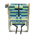 Caribbean Joe High Weight Capacity Back Pack Beach Chair, Blue Stripes